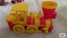 Plastic train toy