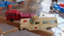fire truck and ambulance, king size, made in England by Lesney