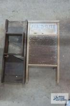 antique slaw cutter and washboard