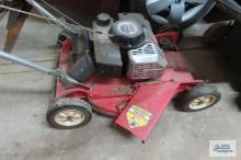 Toro 2 cycle GTS self-propelled push mower. missing cover