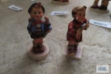 Two Hummel figurines, Home from Market number 198 2/0 and Happiness number 86