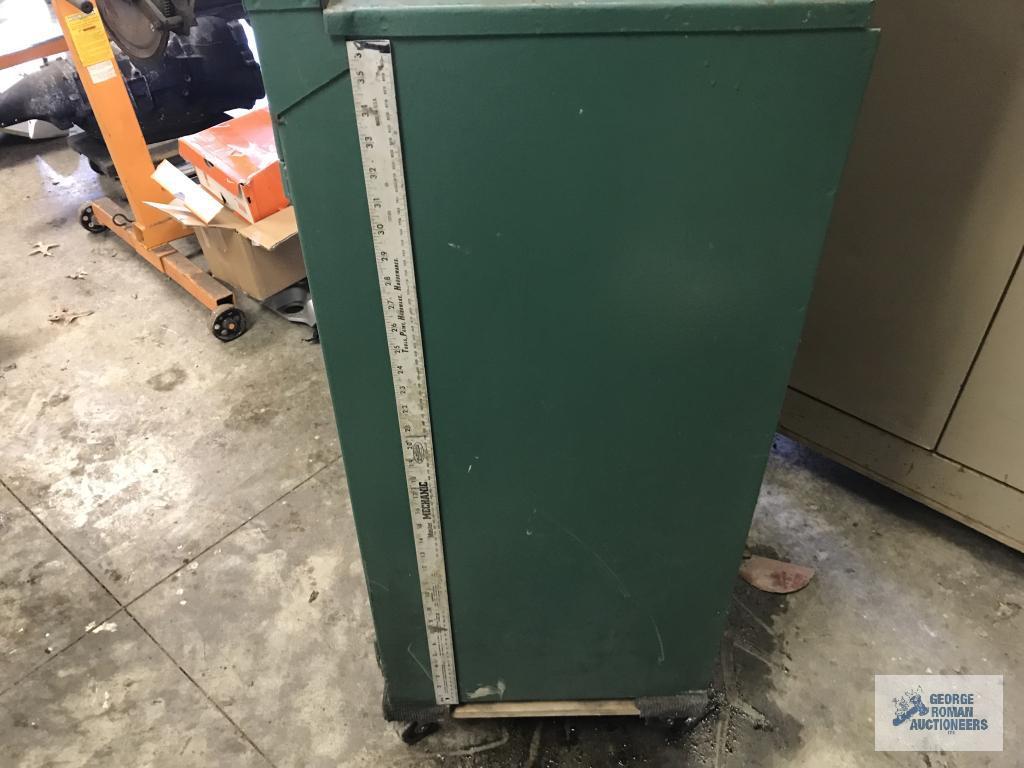(2) METAL CABINETS ON CARTS ON WHEELS - NO CONTENTS