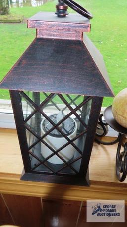 candle holder and lanterns