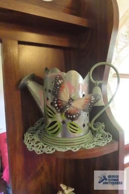 butterfly watering can and bird candle holder