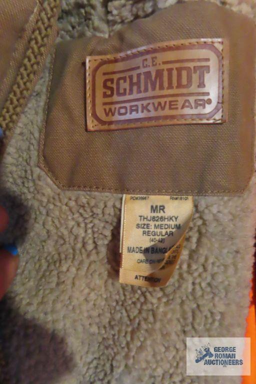 Schmidt Workwear heavy duty jacket, size medium. hunting jackets, hats, etc