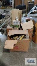 Lot of masking paper, hardware, steel wool pads and etc