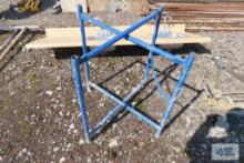 Blue collapsible stand frame