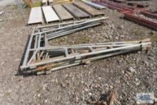 Lot of gray scaffolding pieces