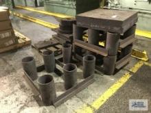 STEEL TABLES AND STANDS, VERY HEAVY