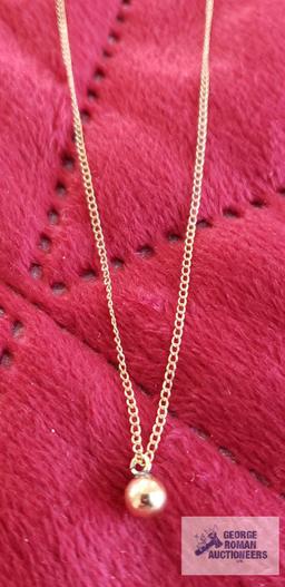 Two gold filled necklaces
