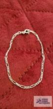 Silver colored link bracelet, marked 925 Milor Italy, approximate total weight is 1.78 G