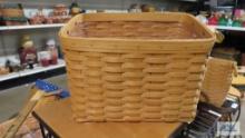 Longaberger 1999 leather handled basket