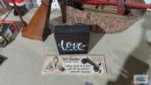 McCune and Company soft shoulder phone rest and love is all you need photo holder