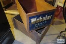 lot of vintage wooden crates