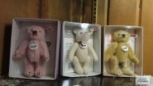 Three Steiff miniature bears