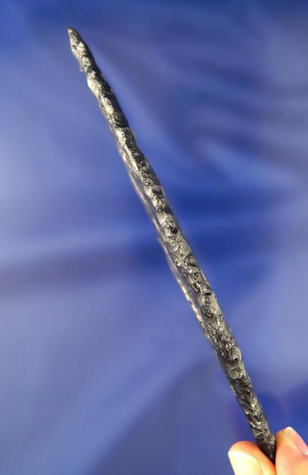 Large 6 1/8" translucent Obsidian Bi Pointed Knife found in Oregon.
