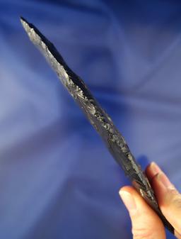 Sale Highlight! This truly is an incredible relic. 6 1/2" Parman made from jet black Obsidian with e