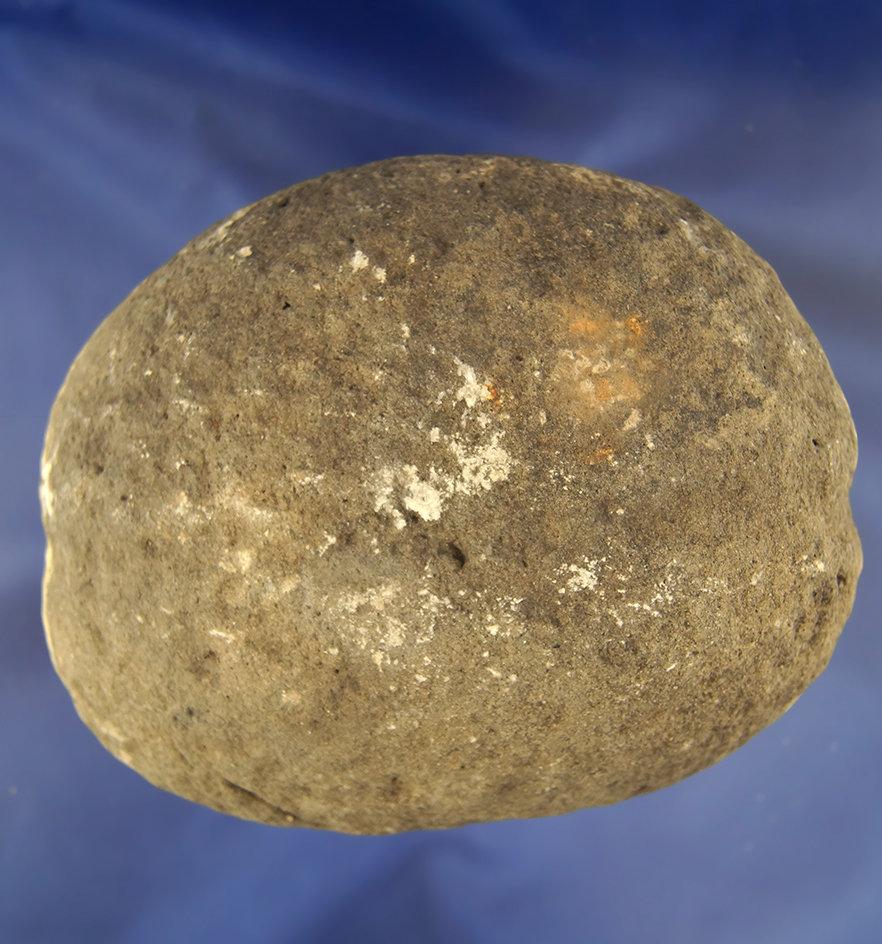 5 1/4" fully grooved Stone Net Weight found in Klamath County Oregon. Ex. Updike Collection.