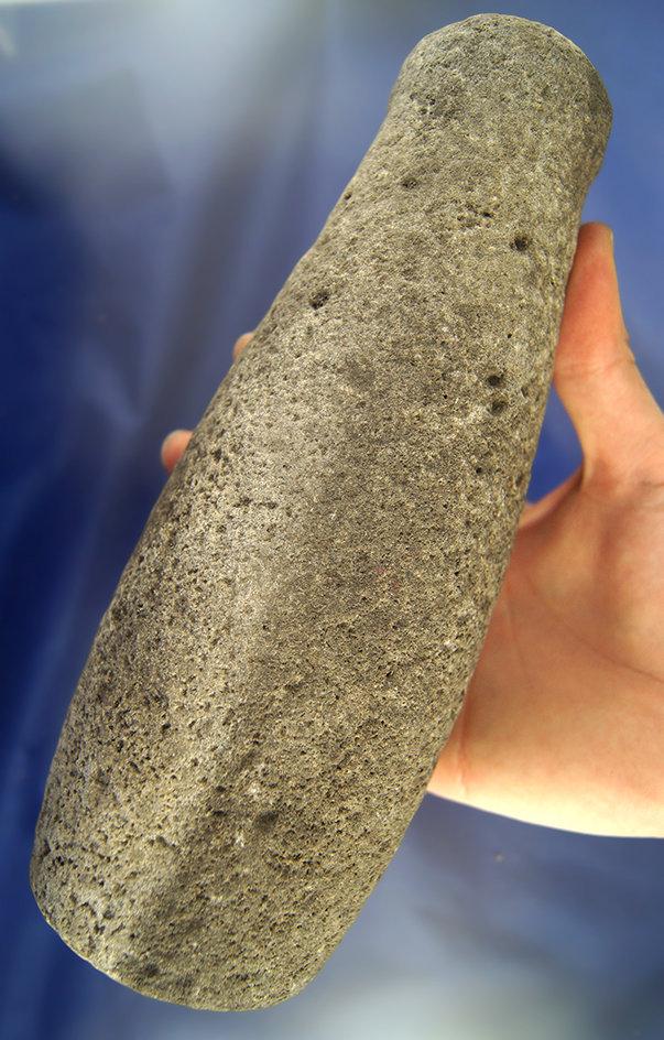 8 3/4" Stone Pestle found in Klamath County Oregon. Ex. Updike Collection.