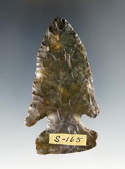 2 15/16" Archaic Thebes Deep Notch Bevel made from Coshocton Flint - Ohio. Ex. Luther Smith.