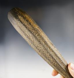 Sale highlight! Exceptional 8 3/8" Fluted Hardstone Gouge - Lincoln Co., Maine. COA. Ramp # 413.