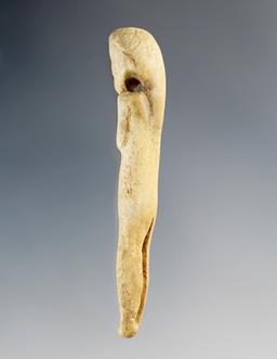 Very rare! 2 3/8" September Morn - drilled Bone. Excellent condition. Onondaga, New York.