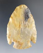 2 11/16” Flint Ridge Flint Dovetail found in Ohio. Ex. Blake (#84) collection. Davis COA.