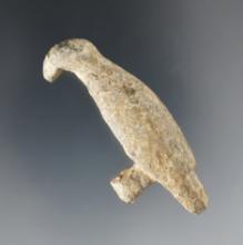 2 1/4" Lead Owl Effigy found at the Powerhouse Site in Lima, New York.