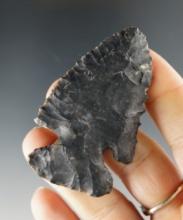 2 1/2" Archaic Thebes Bevel made from Coshocton Flint. Found in Ohio. Ex. Luther Smith.