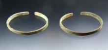 Pair of heavily patinated Copper Bracelets - Townley Reed Site in Geneva, New York.