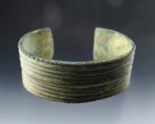 2 3/8" Nicely styled Copper Wrist Cuff in excellent condition. White Springs site in New York.