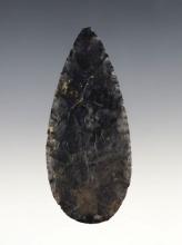 3 1/8" Adena Cache Blade made from Coshocton Flint. Found in Fairfield Co., Ohio.