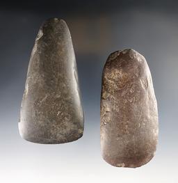 Pair of Celts found in Indiana. Largest is 4 1/4".