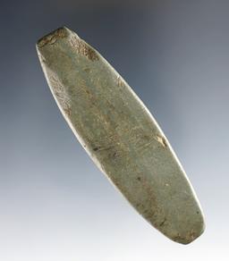 Well patinated 3 3/8" Bar Amulet made from Slate. Found in South East Iowa.