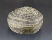 1 5/8" diameter Cone made from beautiful Banded Slate. Found in Clinton Co., Ohio.
