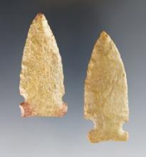 Pair of Archaic Sidenotched points found in Dearborn and Franklin Co., Indiana.