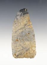 3 3/8" Archaic Knife found in Hardin Co., Ohio. Made from well patinated Nellie Chert.