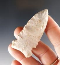 Nice 2 3/16" Graham Cave made from Burlington Chert. Found in Southern Illinois.