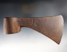 7 1/2" long Hand Forged Axe in excellent condition. With stamped initials "JC".
