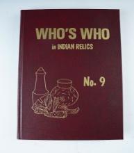 Hardback Book: Who's Who in Indian Relics #9, first edition 1996.