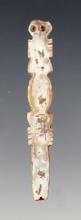 Highly detailed 2 3/8" Drilled Animal Effigy Pendant made from Shell. Recovered in Mexico.