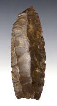 Interesting Paleo Artifact! 3 3/4" Fluted paleo Clovis made from patinated Coshocton Flint.