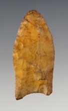 2 1/8" Fluted Paleo Clovis found in Jessamine Co., Kentucky.  Davis and Partain COA's.