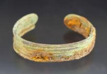 2 9/16" wide Copper Bracelet recovered at the White Springs Site in Geneva, New York.