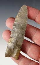 Nice 3 1/2" water-worn Paleo Clovis found in Southeast Indiana.