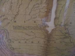 Antique Framed Map of the United States Circa 1833