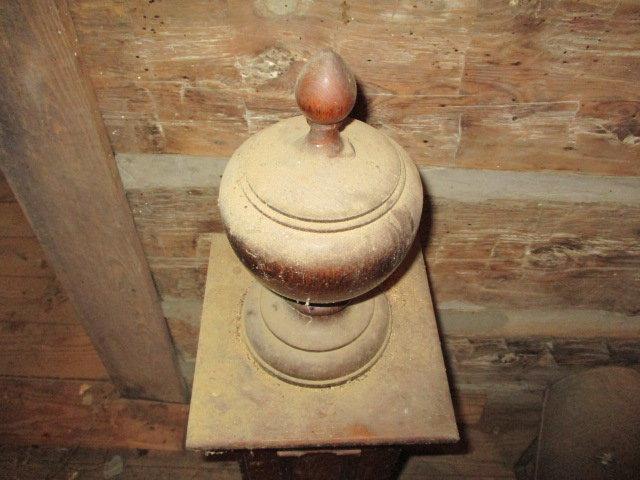 Antique Wood Newell Post