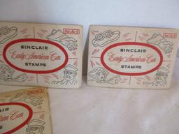 Vintage Business Advertisement Ashtrays, Sinclair Stamp Books, 1964 Gulf Planner, etc.