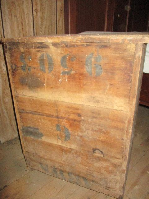 Antique Rustic One Door Wood Cabinet