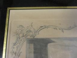 Pair of Framed Antique Hand Colored Lithographs